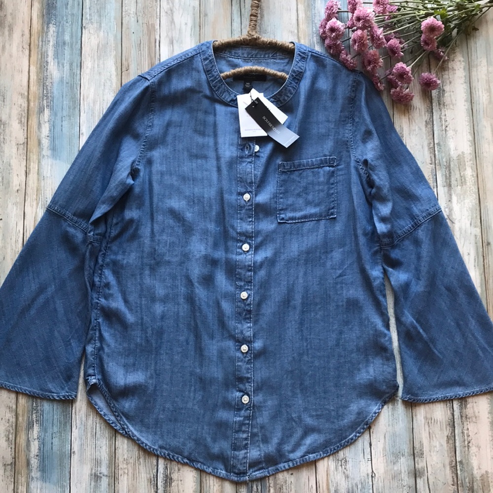 Banana Republic Boyfriend Fit Dimension Shirt XS - Picture 2 of 7